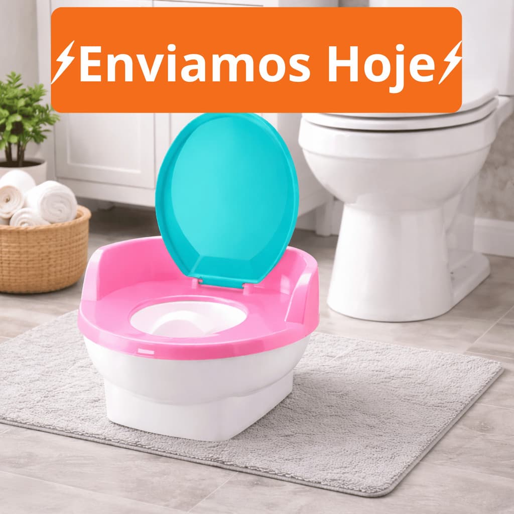 Pinico Trono Desfralde Infantil Baby Land Pipinico ROSA - Cardoso Toys