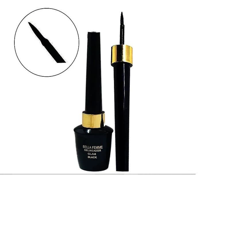 DELINEADOR LIQUIDO PRETO BELLA FEMME 1 UNIDADE