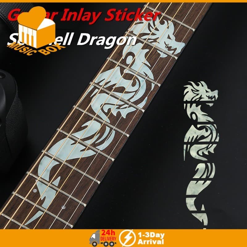 Decalques Embutidos Adesivo Fretboard Para Guitarra Acústica Elétrica Ultrafino Acessórios De
