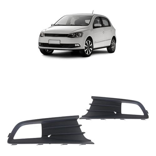 Par Moldura Grade Milha Gol G6 2012 2013 2014 2015 2016 Preto Ambos Os Lados