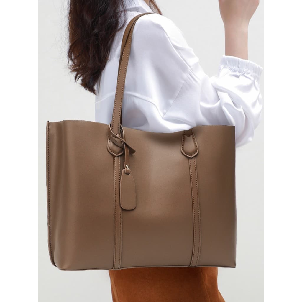 Bolsa feminina simples de grande capacidade Bolsa de ombro Bolsa feminina