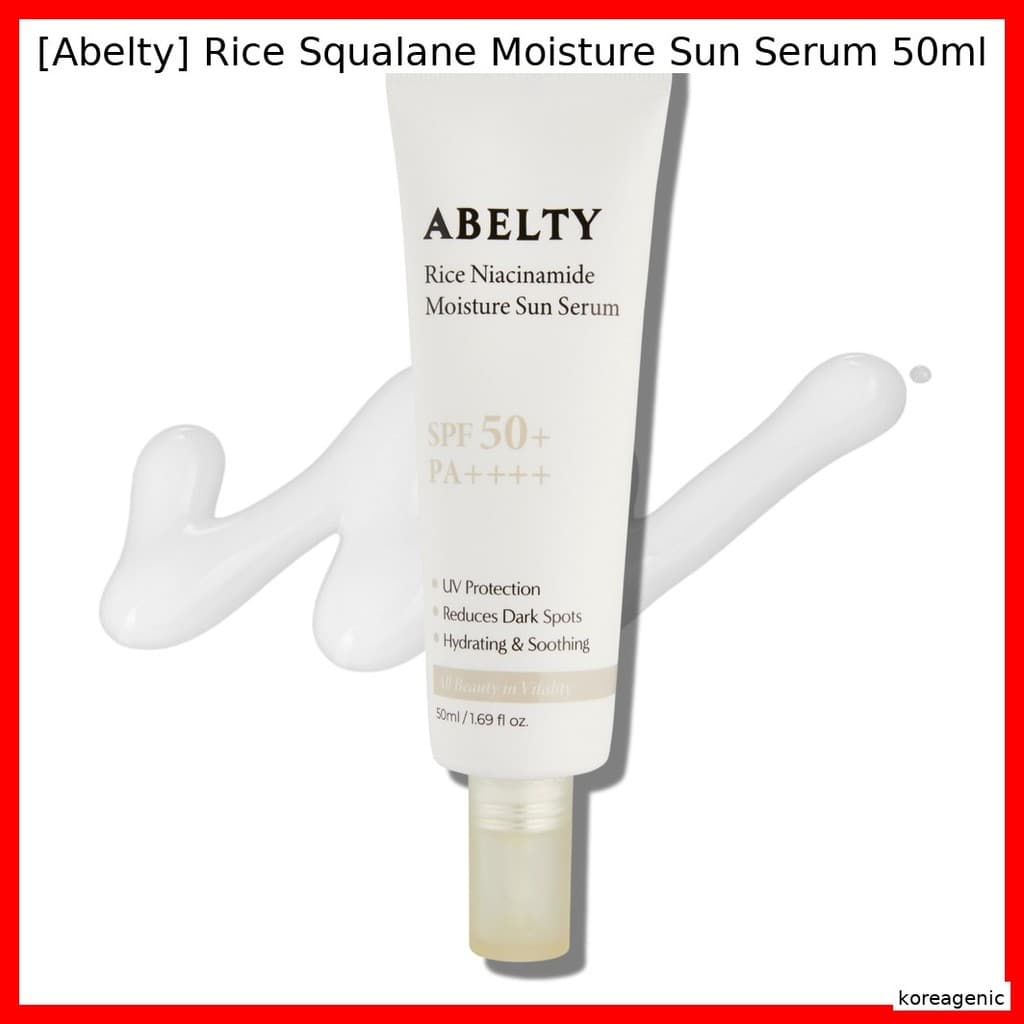 [Abelty] Soro Solar Hidratante De Esqualano De Arroz 50ml/Hidratação , Protectio Da koreagenic