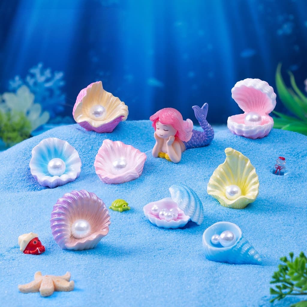 Micro Paisagem Criativa Oceano Concha Pérola Série Aquário Tanque De Peixes DIY Decoração Pendurado Acessórios Pequenos