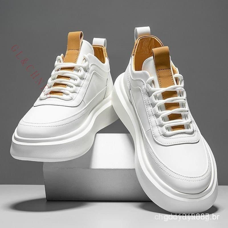Zile Casual Calçados Esportivos Respirável Branco Sneakers Calçados Esportivos dos homens