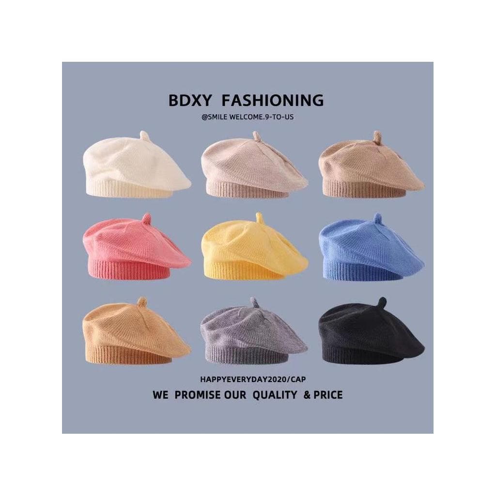 Chapéu do bebê primavera outono estilo boina chapéu de lã do bebê quatro estações masculino feminino bebê recém-nascido