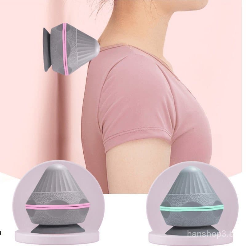 Bola De Massagem De Fáscia Portátil Com Ventosa Cone De Fitness Multifuncional Para Relaxamento Muscular De Ioga