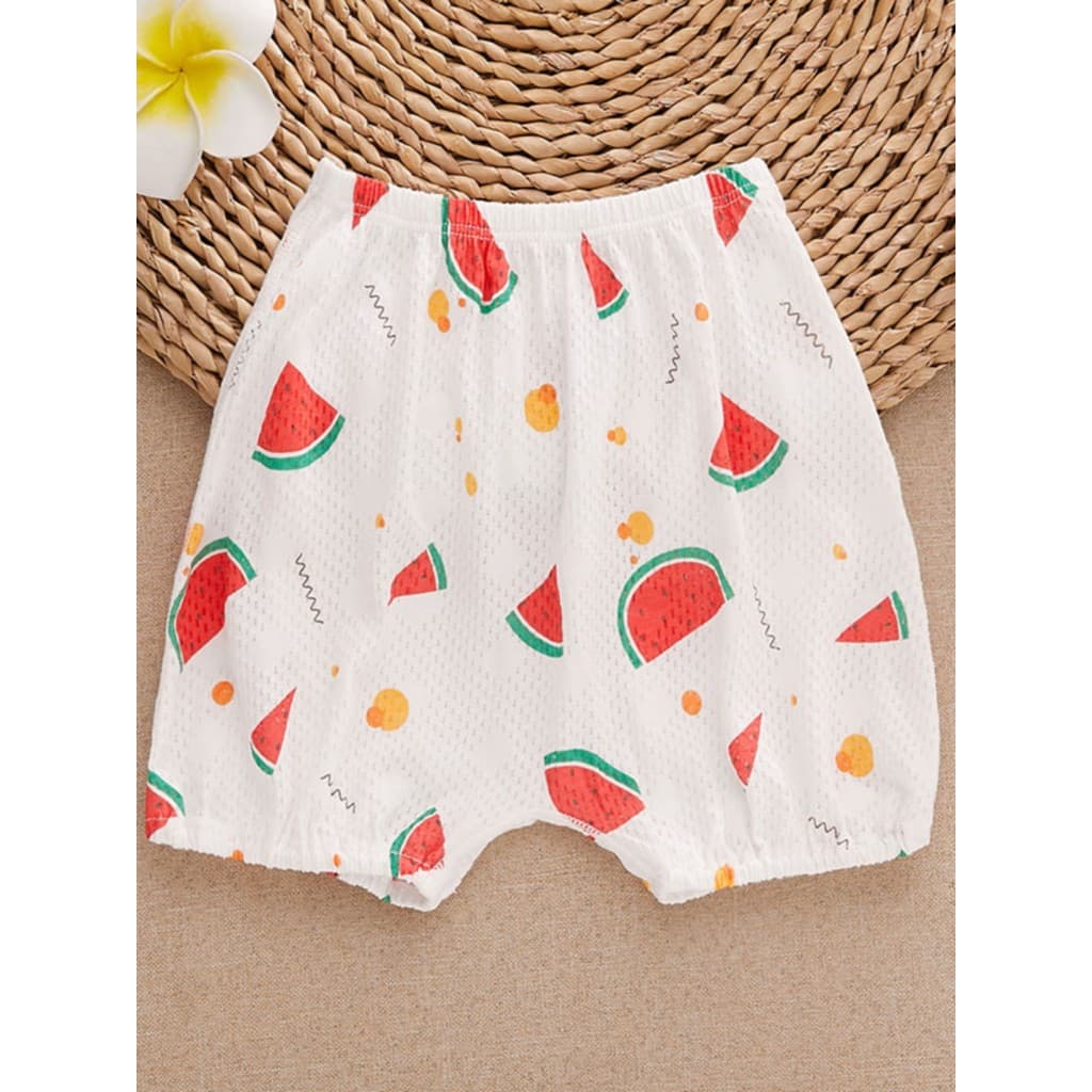 Verão bebê puro algodão shorts meninos meninas bebê dupla utilização virilha pijama calças verão bebê shorts roupas