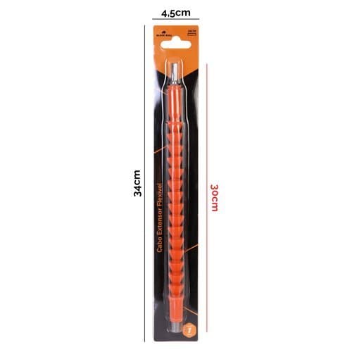 Cabo Extensor Flexivel 30cm Alta Durabilidade Laranja Conexao Facil