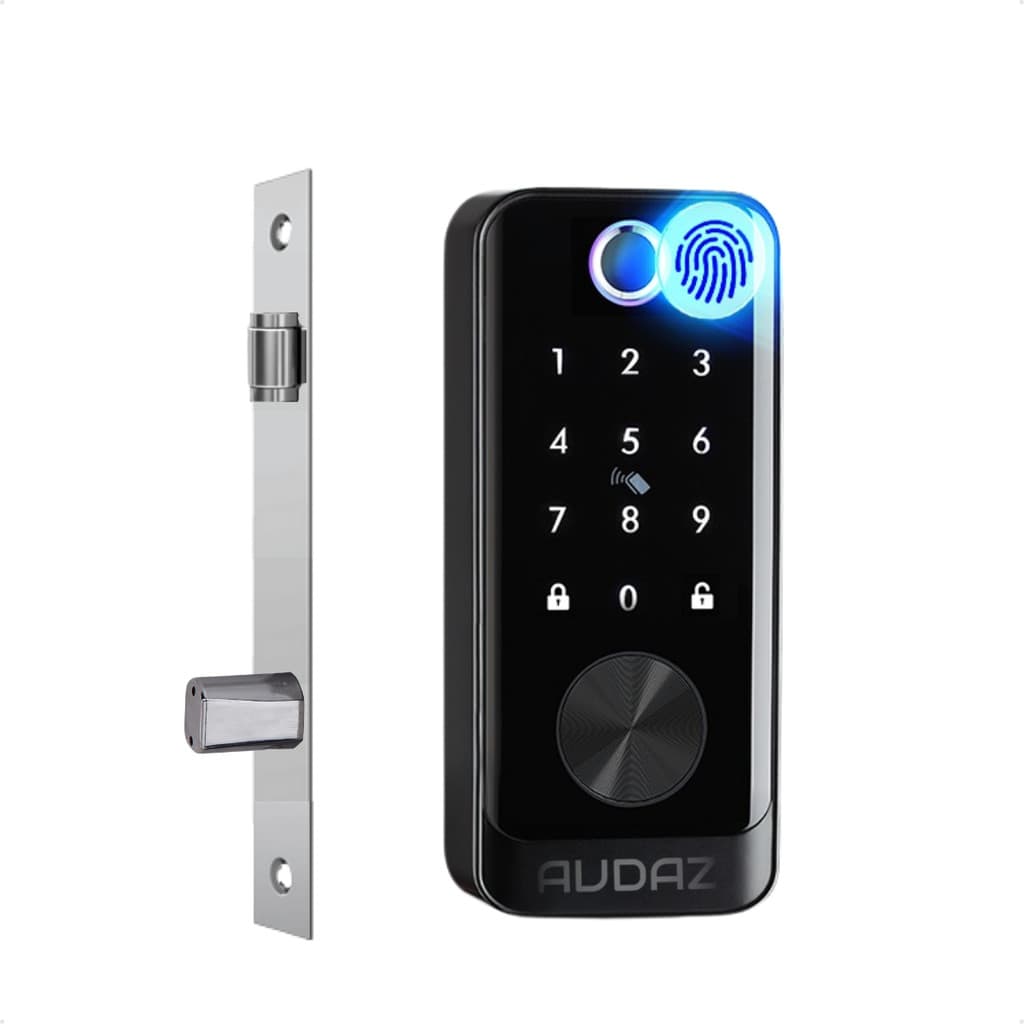 Fechadura Digital Pulse Audaz Rolete Preta Biometria Senha RFID App TTLock