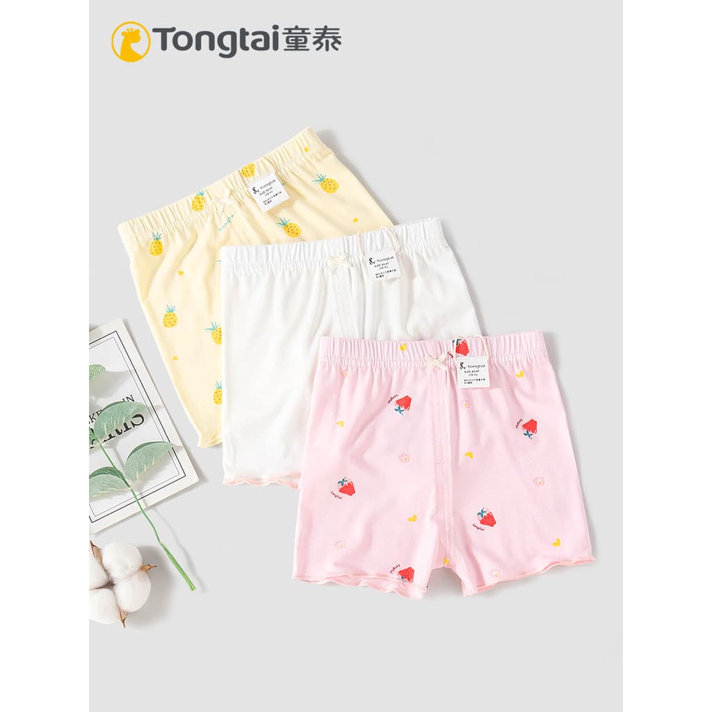 Tongtai meninas verão solto estilo fino respirável impresso Leggings Shorts 1-4 anos de idade bebê Casual casa roupa int