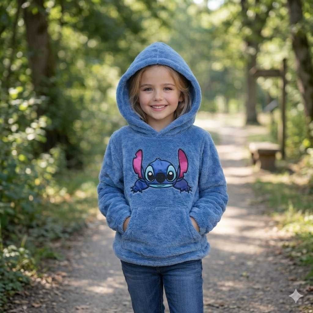 Blusa Infantil Luxo Peluciado Canguru Premium Quentinho Fashion Inverno