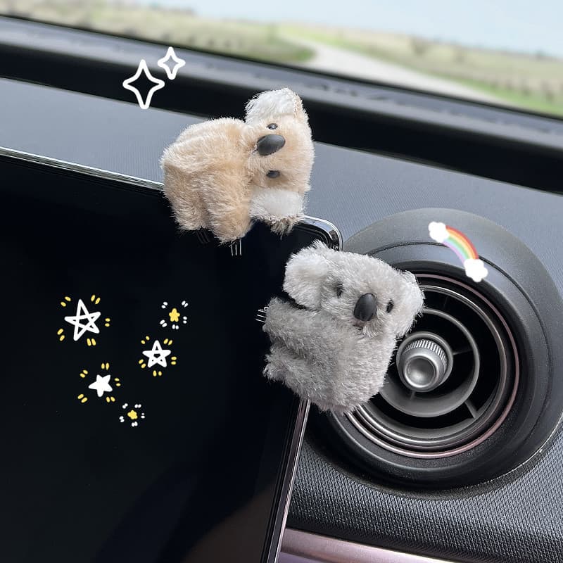 Koala 2024 novo estilo ornamentos de carro Console central acessórios interiores do carro decoração suprimentos cartão a