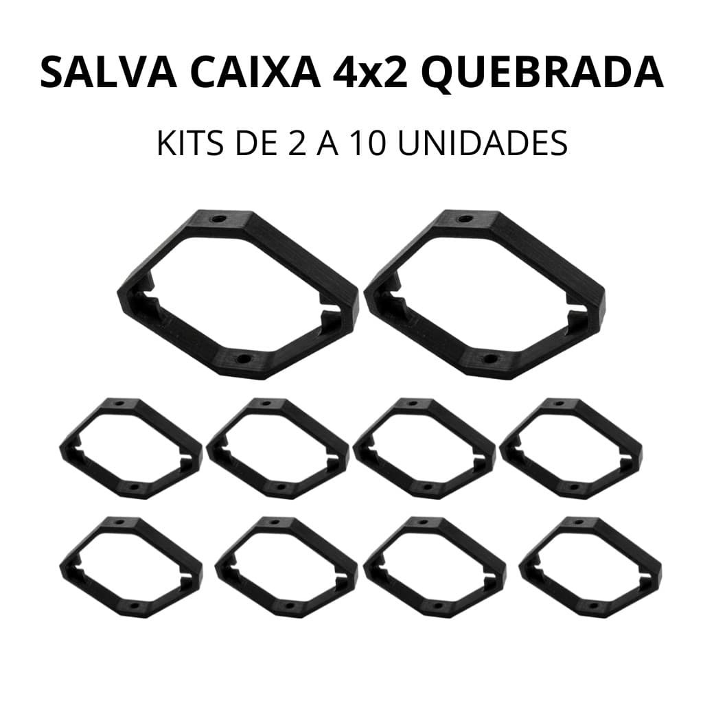 Salva Caixa 4x2 Quebrada Reparo Tomada Interruptor Fixador Elétrico Fácil Uso
