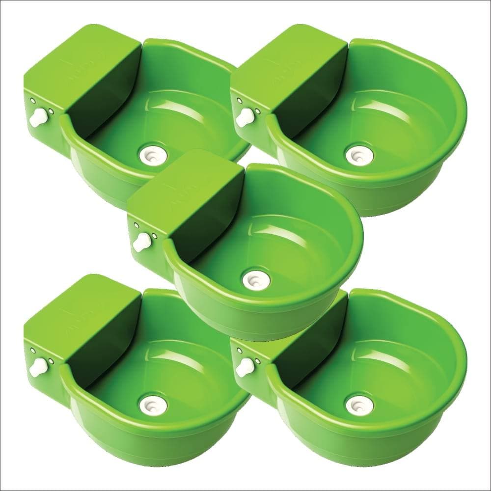Bebedouro Cocho Pet Com Boia Verde 7 Litros - 5 unidades