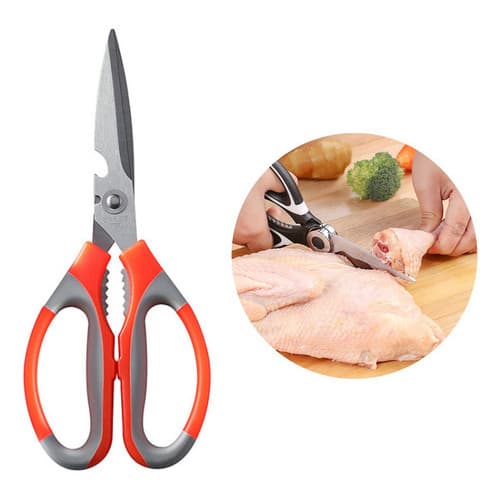 Tesoura Para Limpar Peixe Para Cortar Frango Aço Inox Oferta