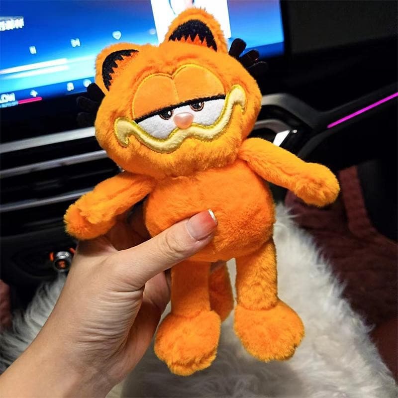 [ljc96592] Bonito Garfield Pelúcia Boneca Brinquedo Pingente Chaveiro Carro Mochila Decoração Presentes [BR]