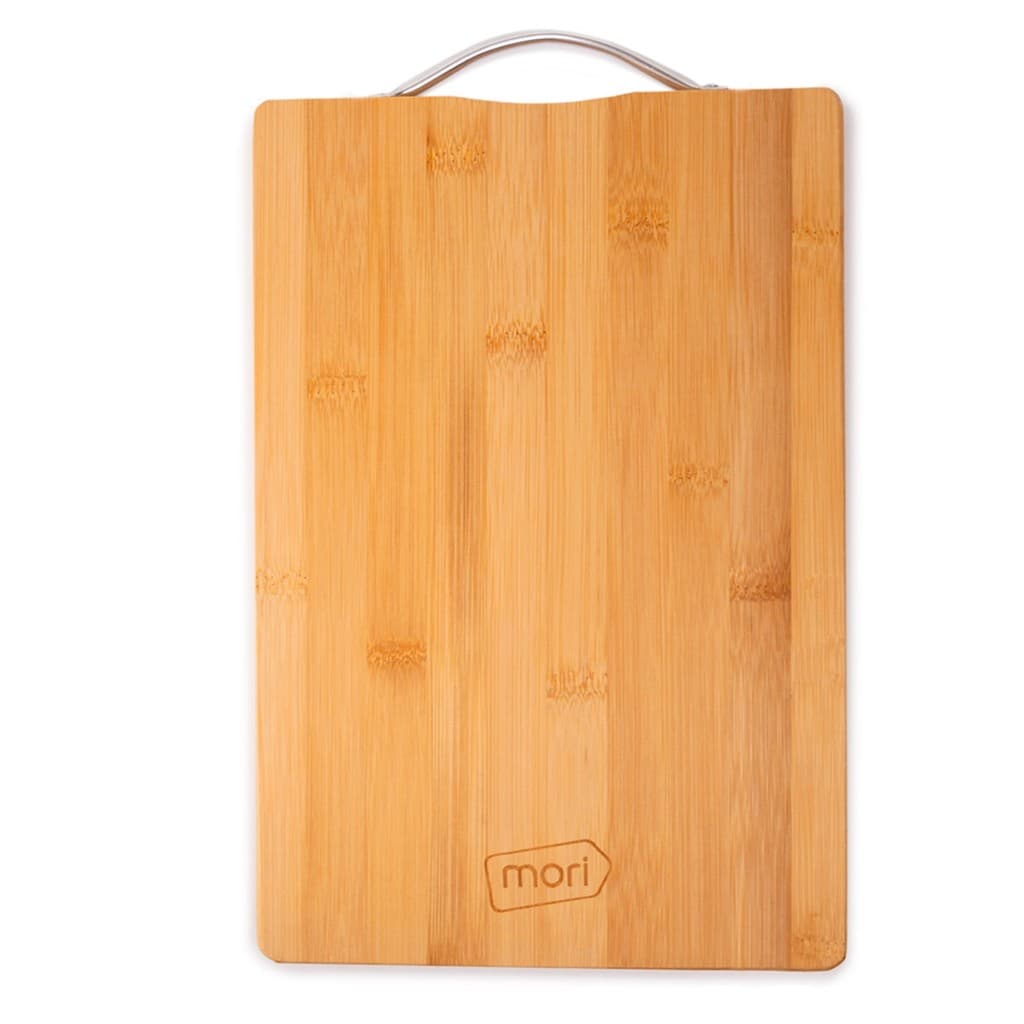 Tábua De Bambu Retangular Duradoura 32x21 Com Alça Para Cortar Carne Legumes - Mori