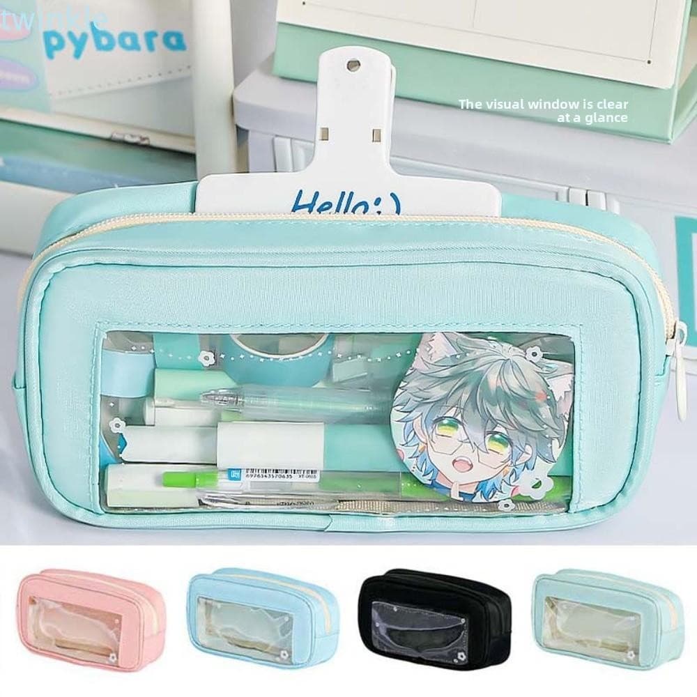 Bolsa De Papelaria TWINKLE Y2K , Estojo De Lápis Estilo Coreano De Armazenamento De Mesa De Grande Capacidade , Ins