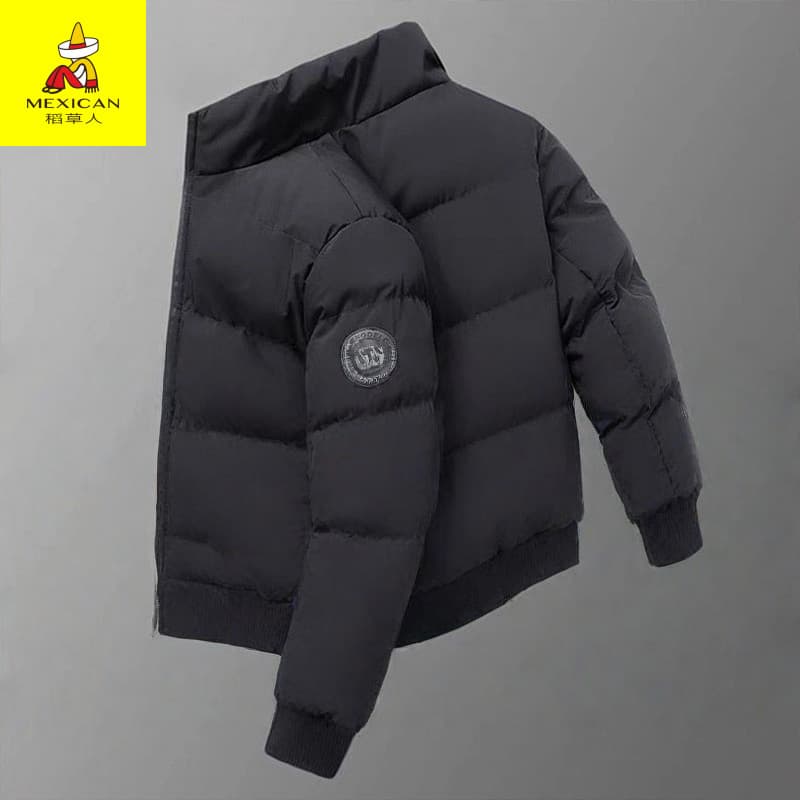 Espantalho para baixo jaqueta masculina 2025 novo estilo outono inverno engrossado na moda Casual gola alta estilo Regul