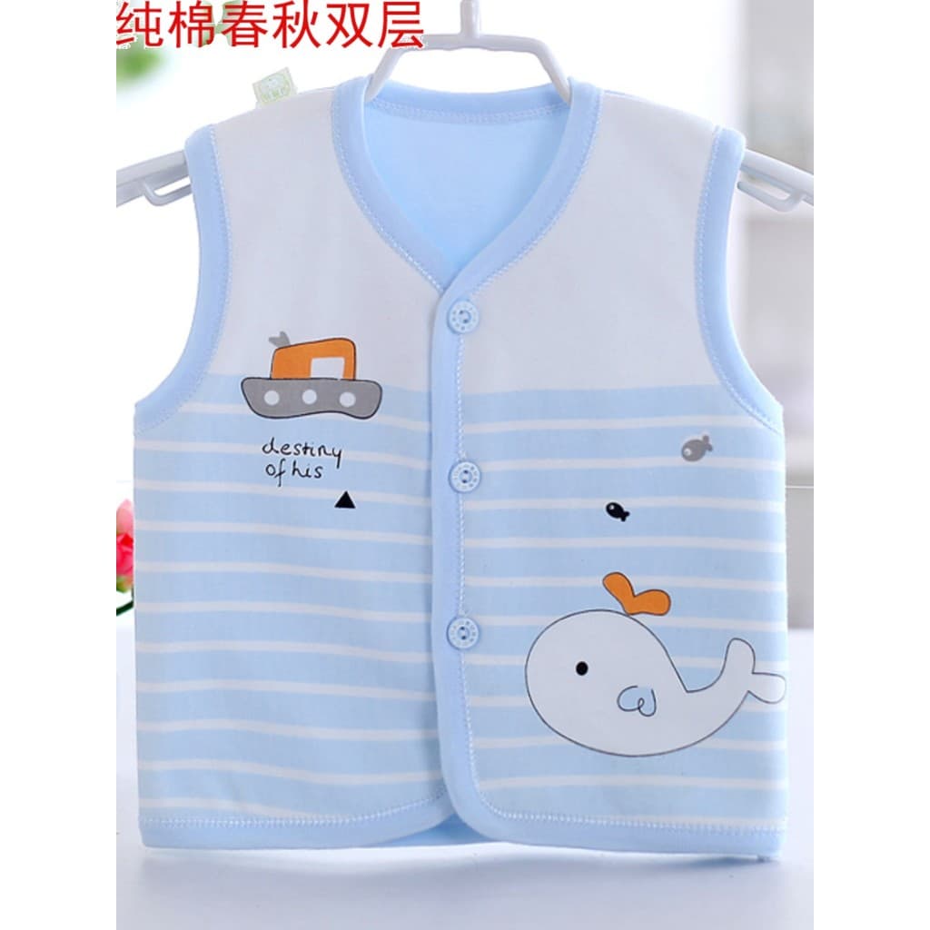 Bb colete de bebê puro algodão colete recém-nascido primavera outono inverno estilo moda masculino feminino bebê dos des