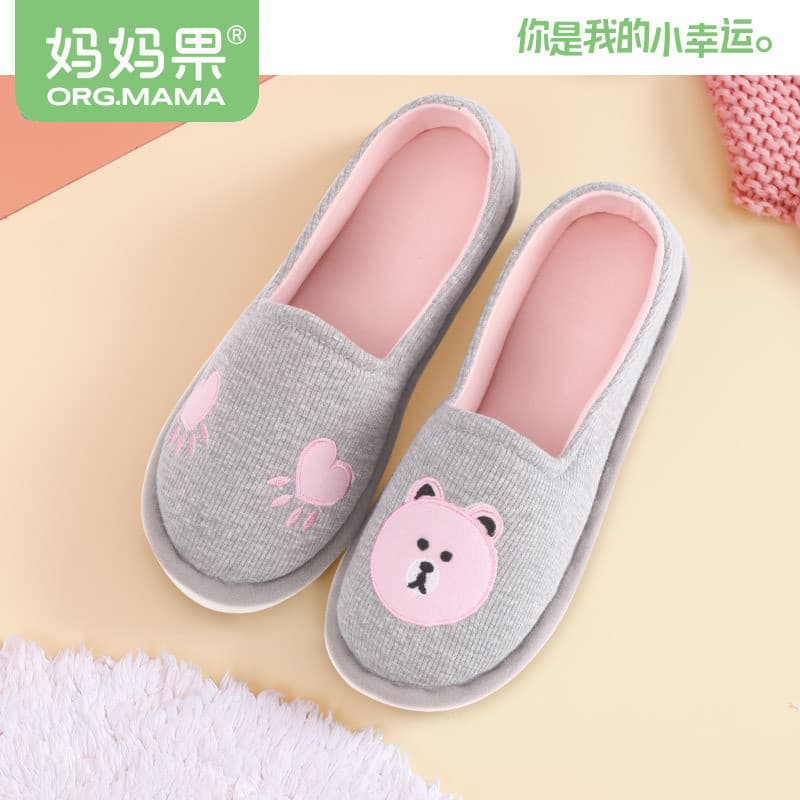 Sapatos de confinamento maternidade primavera outono quatro estações estilo chinelos de maternidade pós-parto salto de s