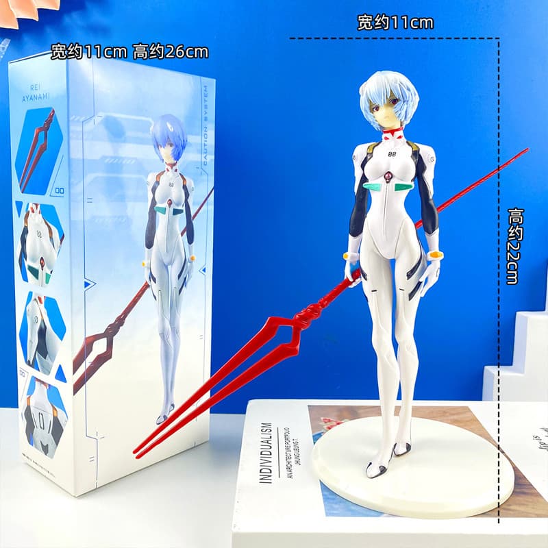 22cm NEON GENESIS EVANGELION Anime Figura EVA Ayanami Rei Asuka Langley Soryu Robot Driver Versão Combate Figuras De Açã