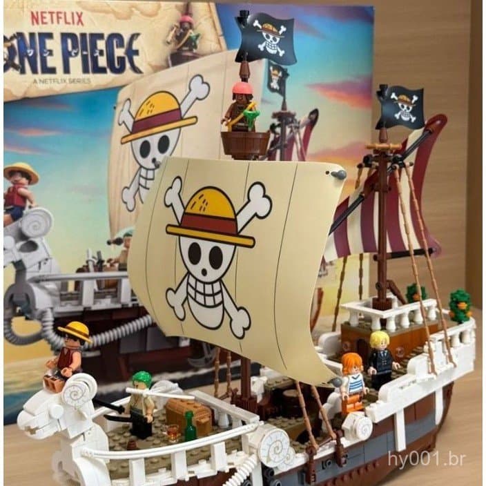 1376 Peças Advance Merry One Piece Compatível com Lego 75639 Conjunto de Blocos de Montar Brinquedo Presente QW8S