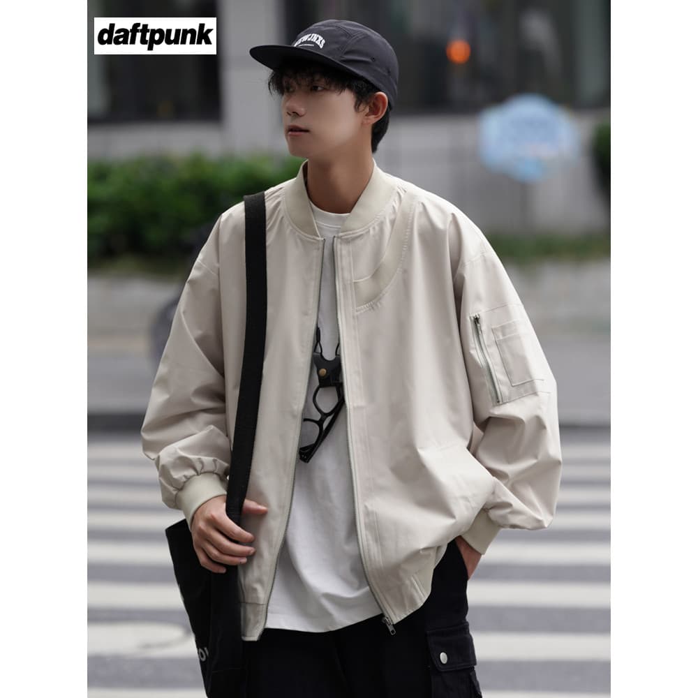 Uniforme de beisebol jaqueta masculina outono americano vintage Street Wear Retro High-End jaqueta Bomber solta masculin