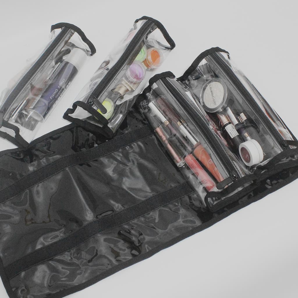 Miss Wonderful 4 em 1 Bolsa de cosméticos removível à prova d'água Bolsa de armazenamento Artista de maquiagem profissio