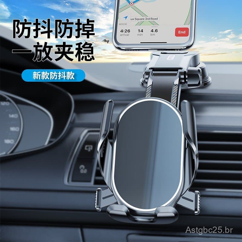 Novo suporte de celular para carro com ventosa para comércio exterior, suporte multifuncional giratório à prova de choqu