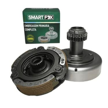 KIT EMBREAGEM PRIMARIA COMPLETA BIZ 125 KIT TACA SAPATA PESOS SMARTFOX