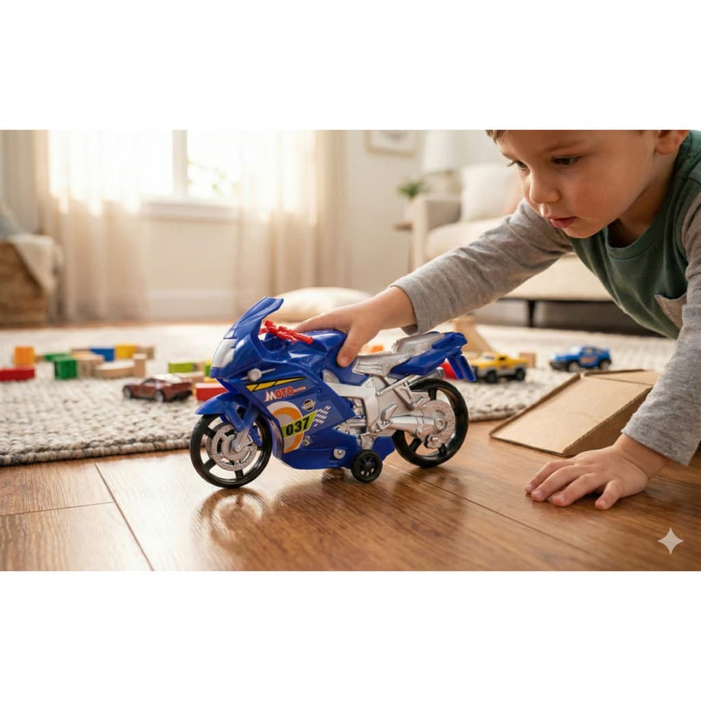 Brinquedo Moto Racer Grande A Friccao