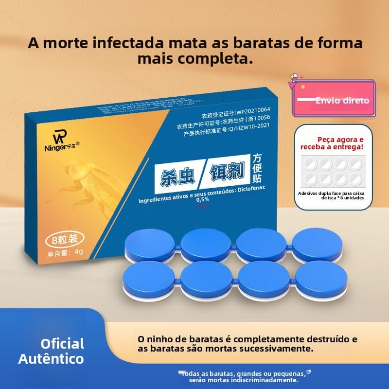 Adequado para isca para matar baratas de ambiente interno