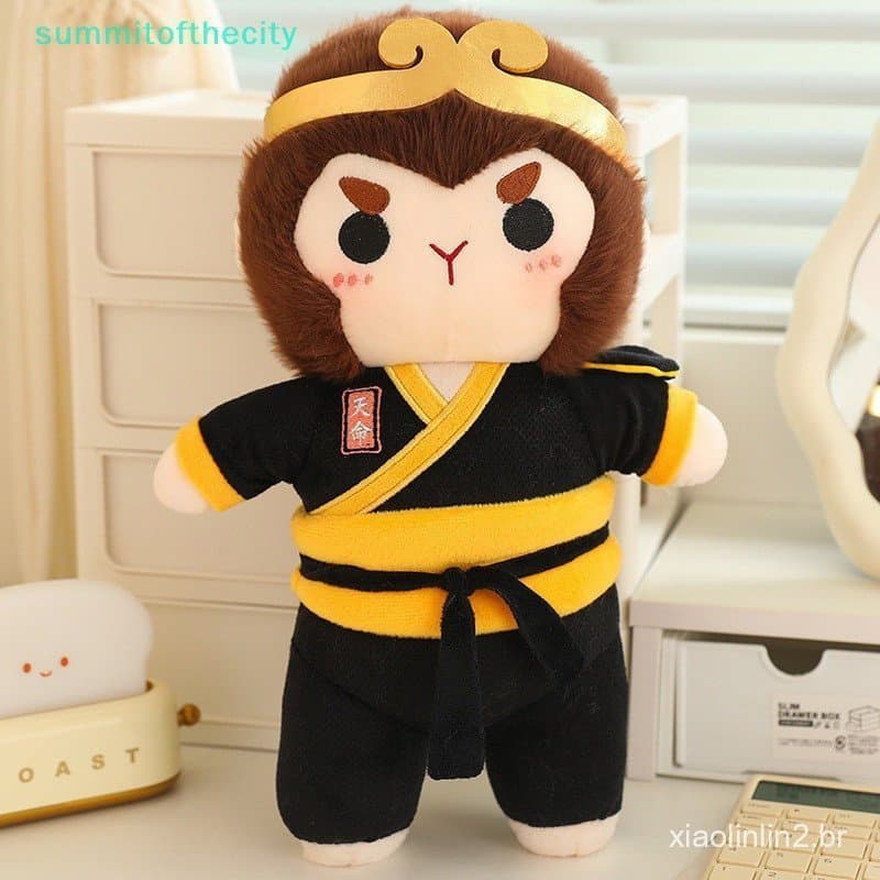 Nobleflying Summhybotcity Preto Mito Wukong Sol Boneca De Pelúcia Brinquedo Figura De Anime Dos Desenhos Animados Plushi