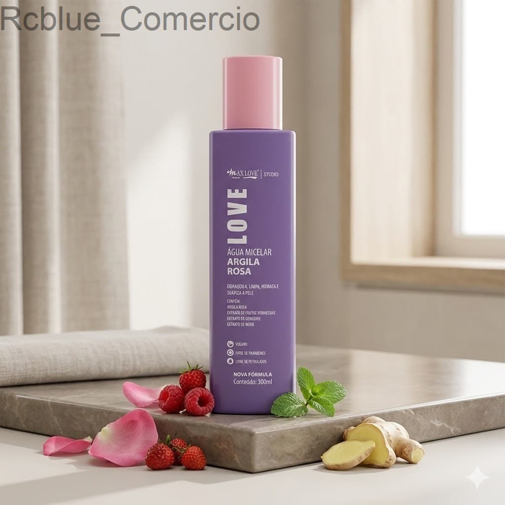 (V)Max Love - Agua Micelar Argila Rosa
