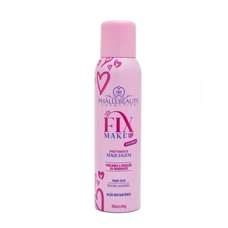 Phallebeauty Spray Fixador de Maquiagem Fix Make Up 150ml Prolonga e Durabilidade da Maquiagem Ação Instantânea