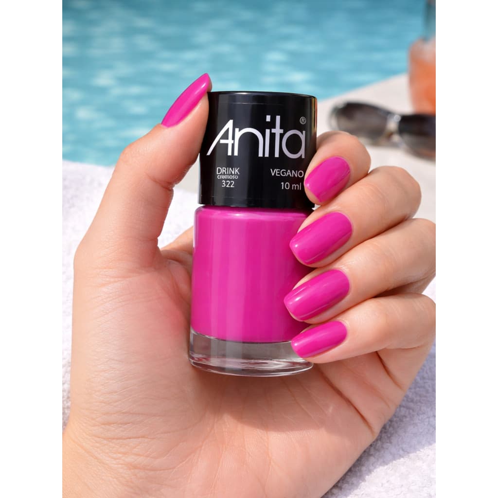 Kit Esmalte Anita Tons Roxos Cremoso Malbec Nova York Drink