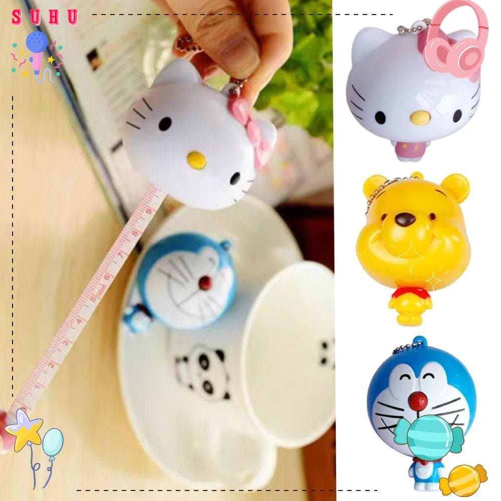Fita Métrica SUHU , Autoadesiva De Desenho Animado Macio , Hello Kitty Doraemon Winnie Pooh
