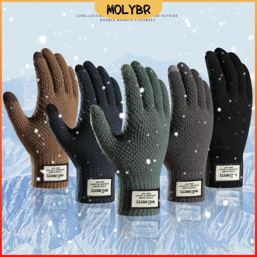 Luvas Masculinas MOLYBR De Inverno De Outono Quentes De Alta Qualidade Tela De Toque Espesso