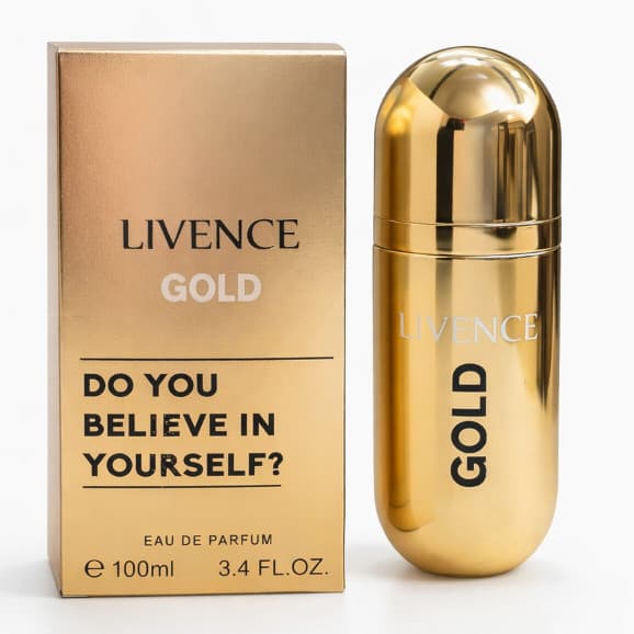 Perfume Feminino Importado Gold Viip Livence 100 ml Ambar amadeirado