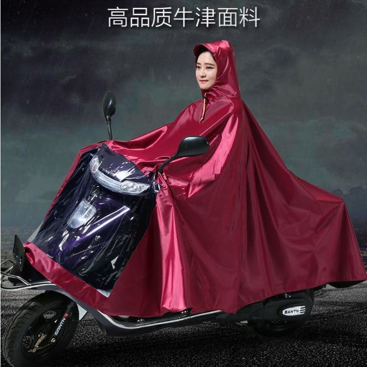 Capa de chuva para motocicleta elétrica, adulto, ciclismo, único, masculino, feminino, bateria Extra grossa, à prova d'á