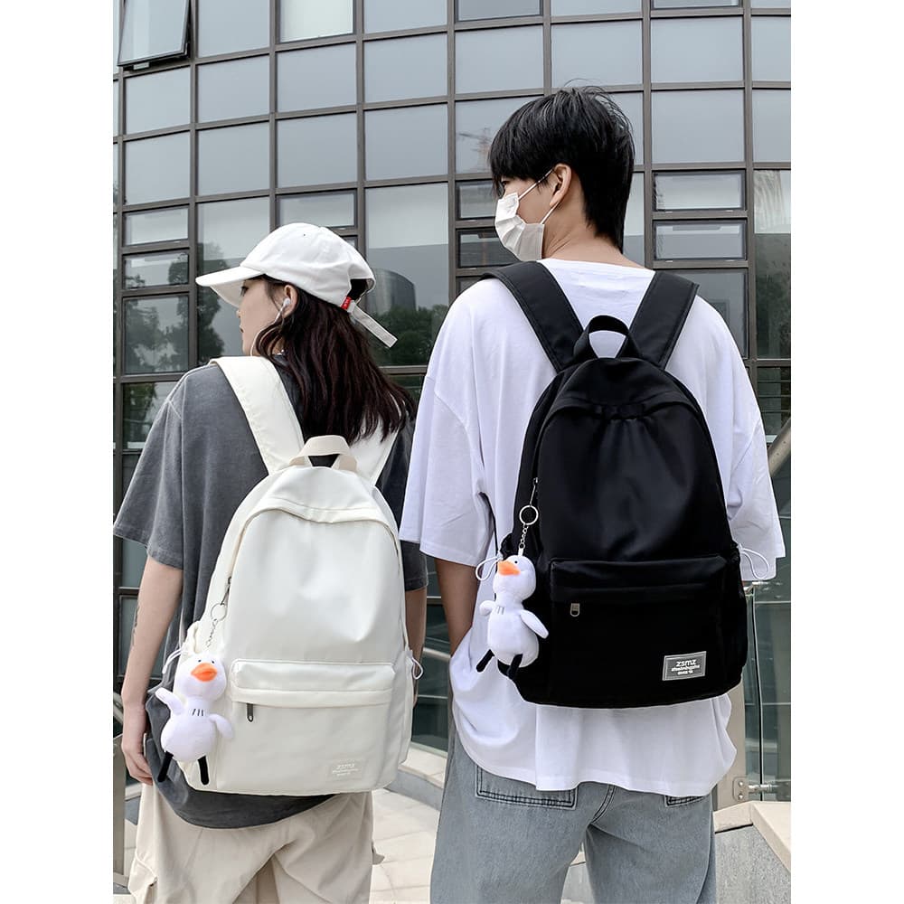 Mochila masculina simples All-Match versão coreana grande capacidade de viagem computador mochila feminina Casual High S