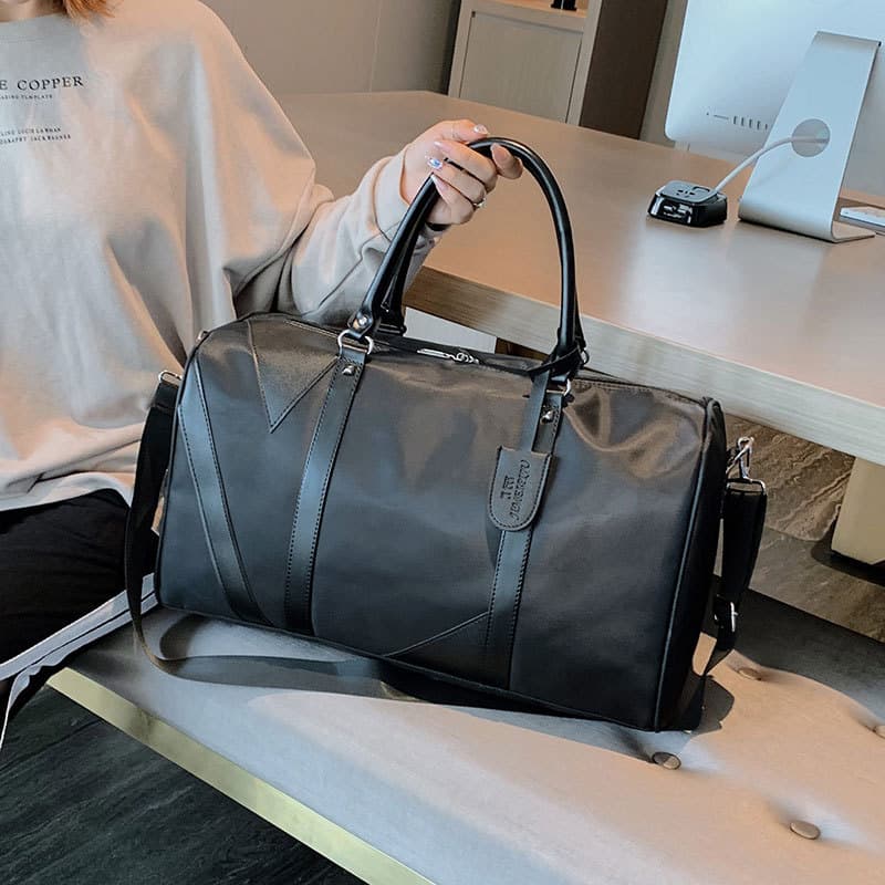 Bolsa de viagem simples masculina, bolsa de bagagem de curta distância para viagem de negócios, bolsa de bagagem de mão