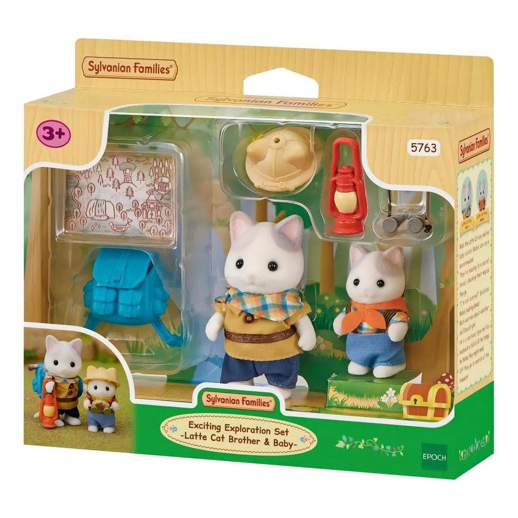 Conjunto Exploração Animada Irmão Bebe Gato - Sylvanian Families 5763 Epoch