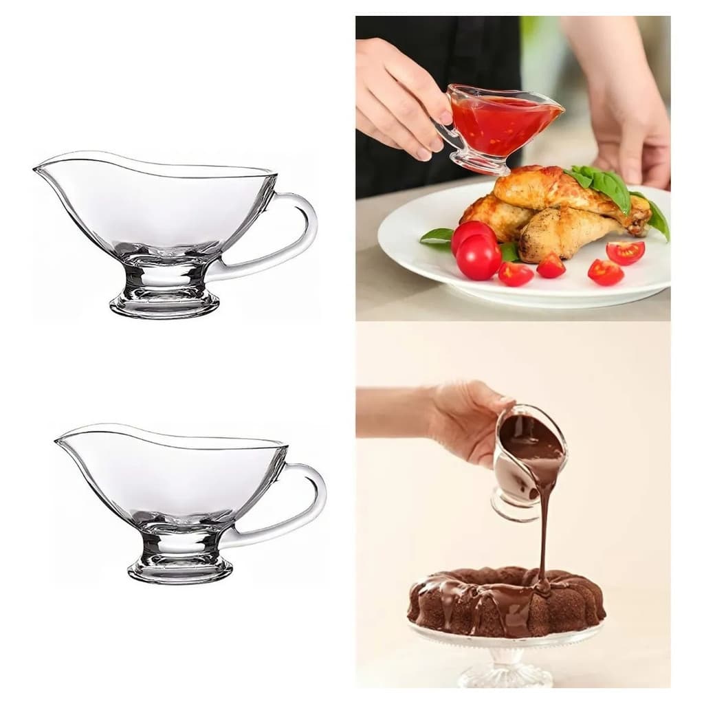 Molheira Vidro Lumatê Decor Kit 2 Unidades 180ml 15x8 Cm Transparente