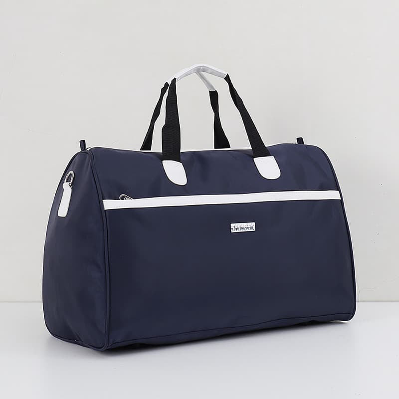 Bolsa de viagem portátil de grande capacidade, à prova d'água, dobrável, bolsa de viagem masculina, bolsa de roupas de v