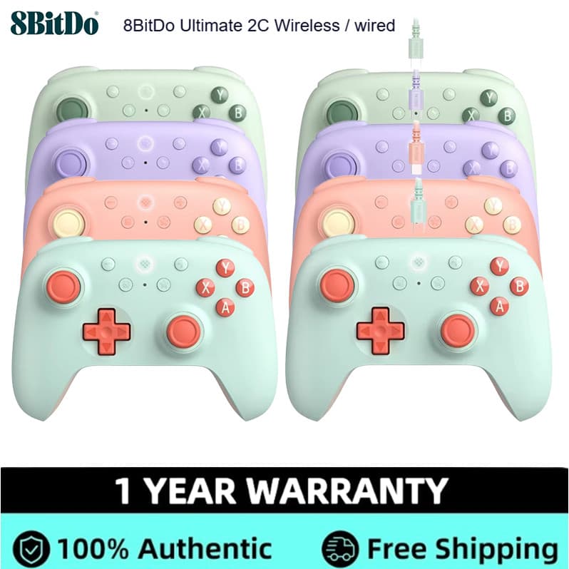 Controlador De Jogos Sem Fio/Com 8BitDo Ultimate 2C Para PC Windows 10 11 Android Gamepad Acessórios