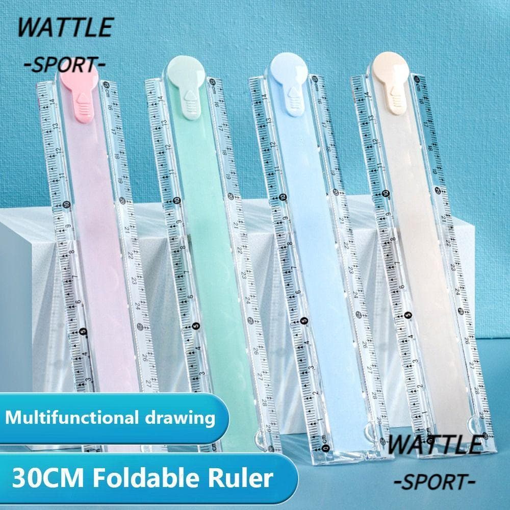 Régua Dobrável WATTLE , Reta De 30 Cm De Medição De Fácil Armazenamento Em Escala Durável