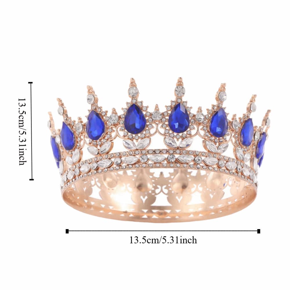 SUBING Coroas De Noiva , Decorações De Bolo De Cristal De Luxo , Concurso Barroco , Topper Brilhante
