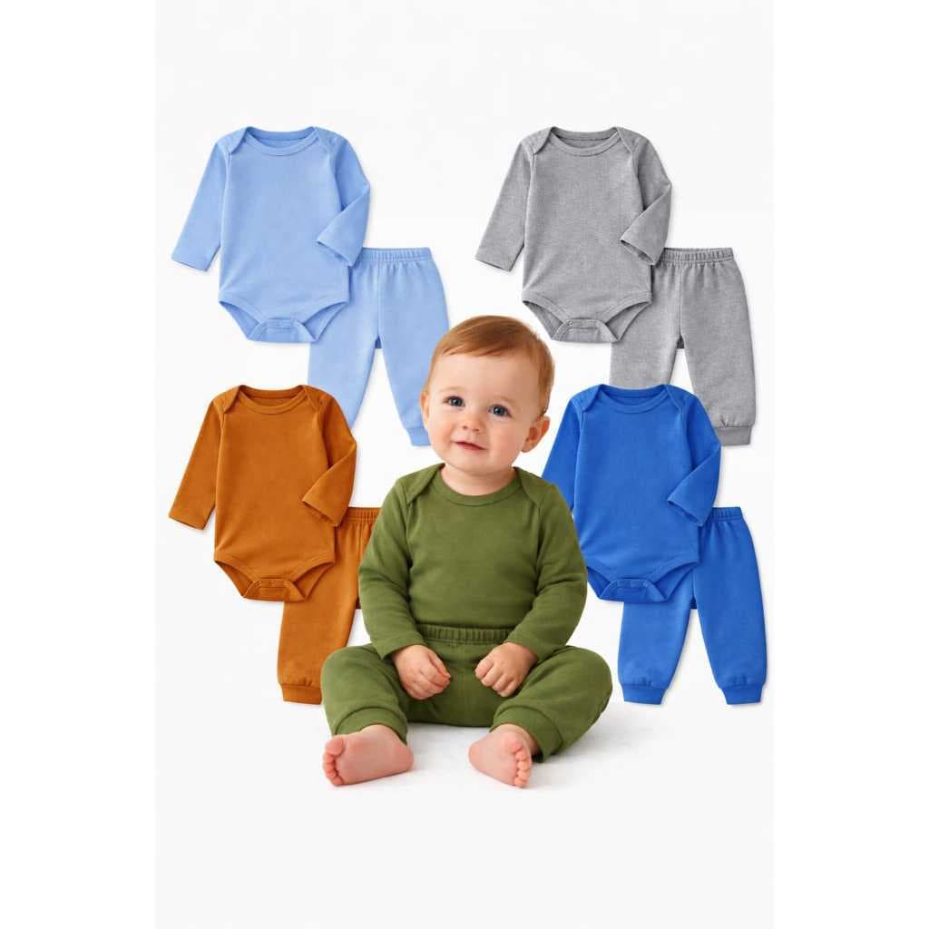 Conjunto Pagão Body e Calça Mijão Bebê Menina e Menino - Roupa para Bebê